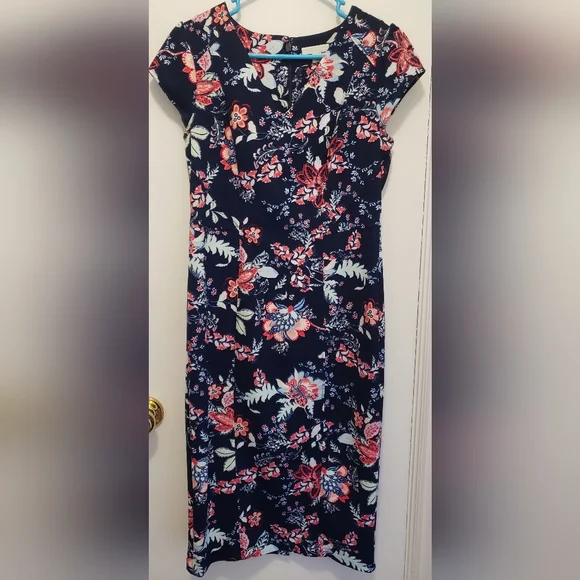 navy blue easter dress Navy Easter Toile Girl Dress 12m